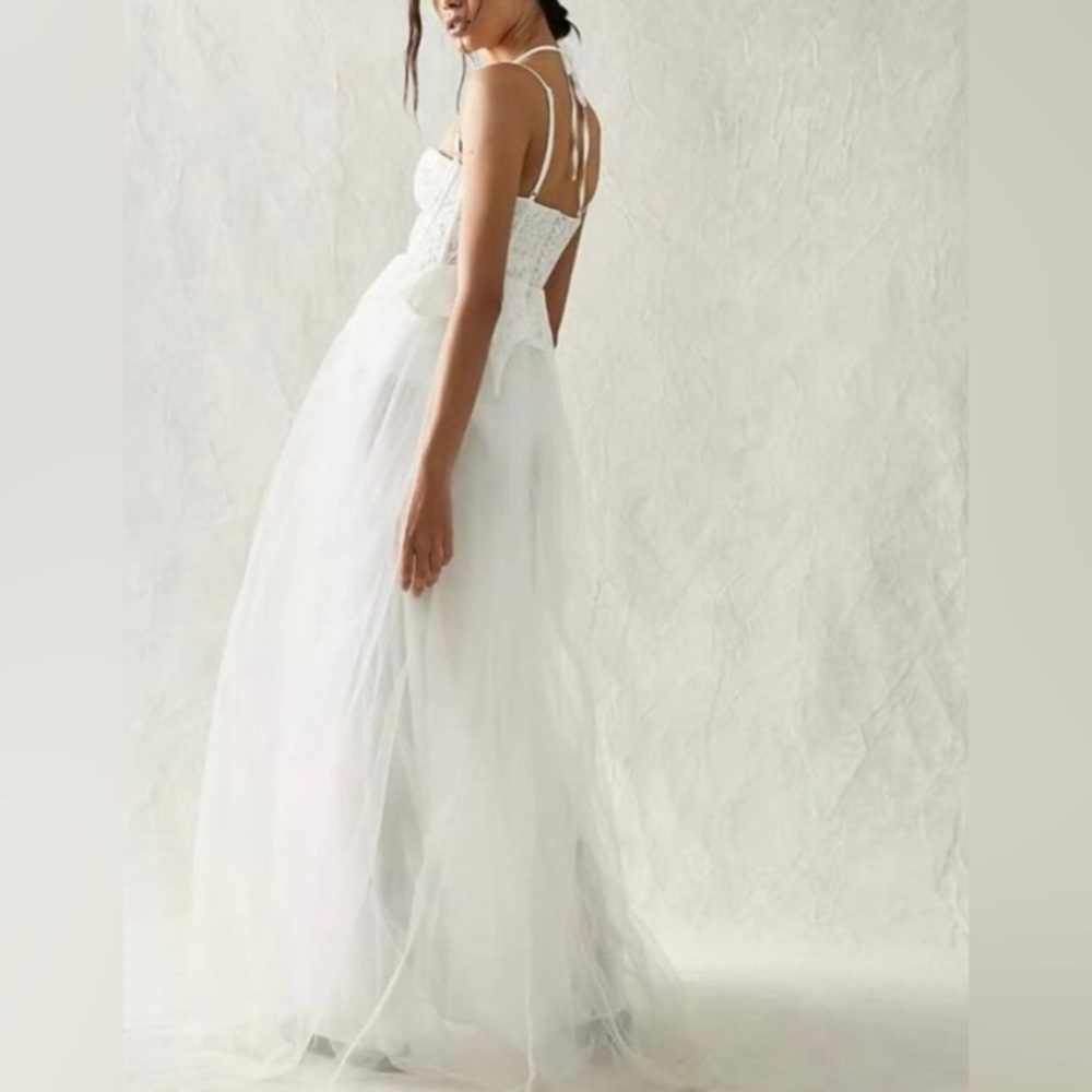 For Love & Lemons Lily Bridal Dress Size S NWT - Picture 3 of 9